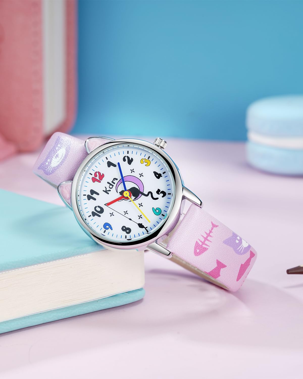 CIVO Kids Analog Quartz Watch for Boys and Girls - 30mm Waterproof Leather Strap Children's Wristwatch for School, Sports & Everyday Use | Time Teacher Watch for Kids Learning to Tell Time
