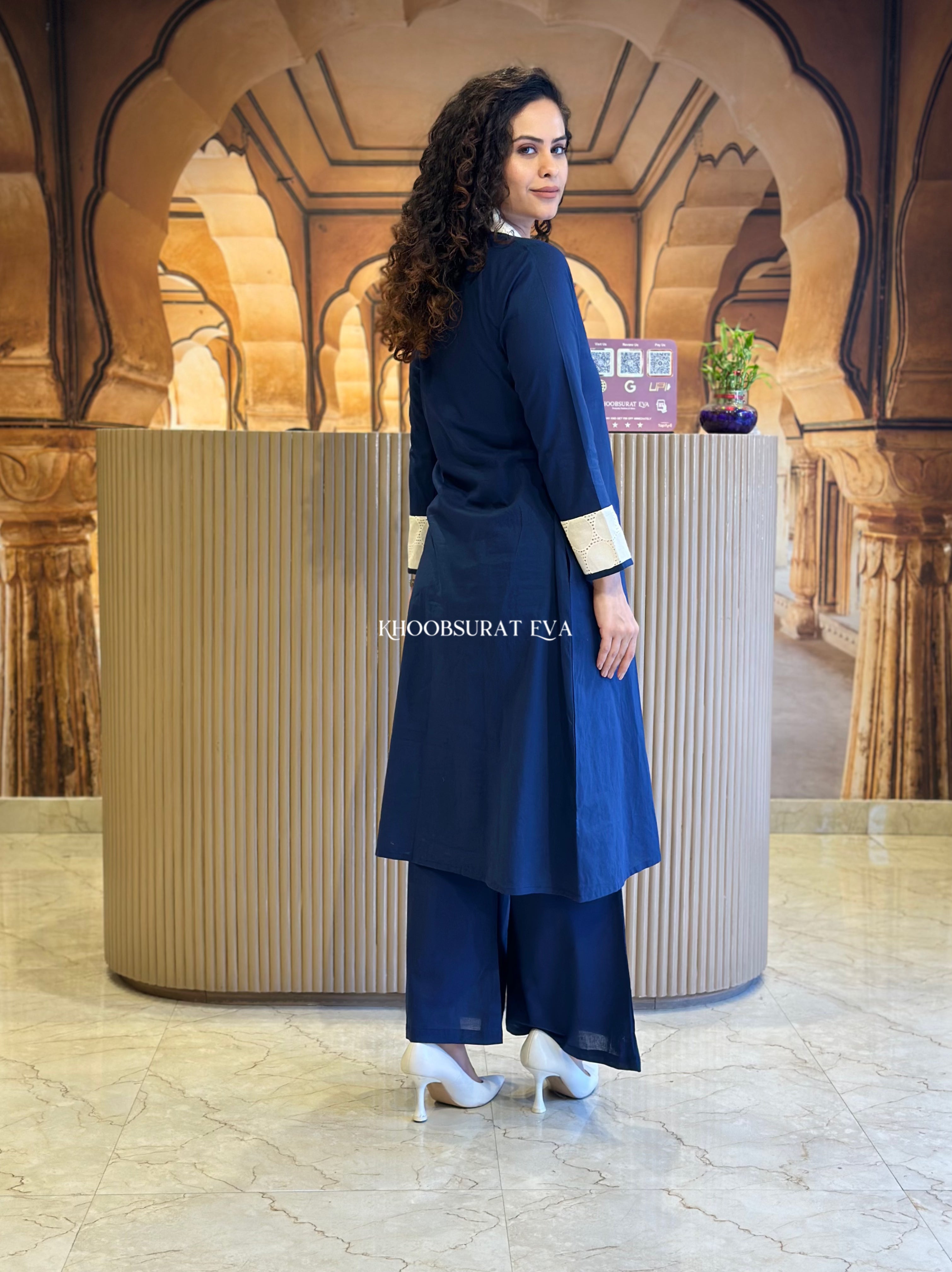 House of Beauty Blue Kurta Set - Stylish Indian Ethnic Outfit for Women | Perfect for Festivals, Weddings & Casual Wear