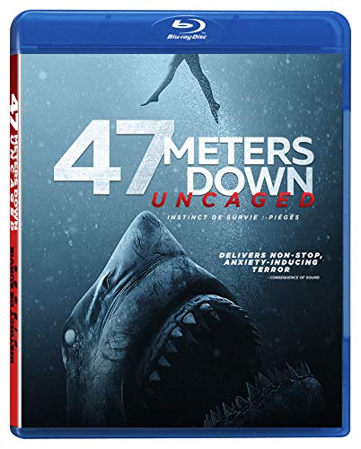 47 Meters Down: Uncaged (Instinct de Survie: Pigs) [Blu-ray] - Bilingual Edition - Thrilling Underwater Survival Movie for Home Theater Nights