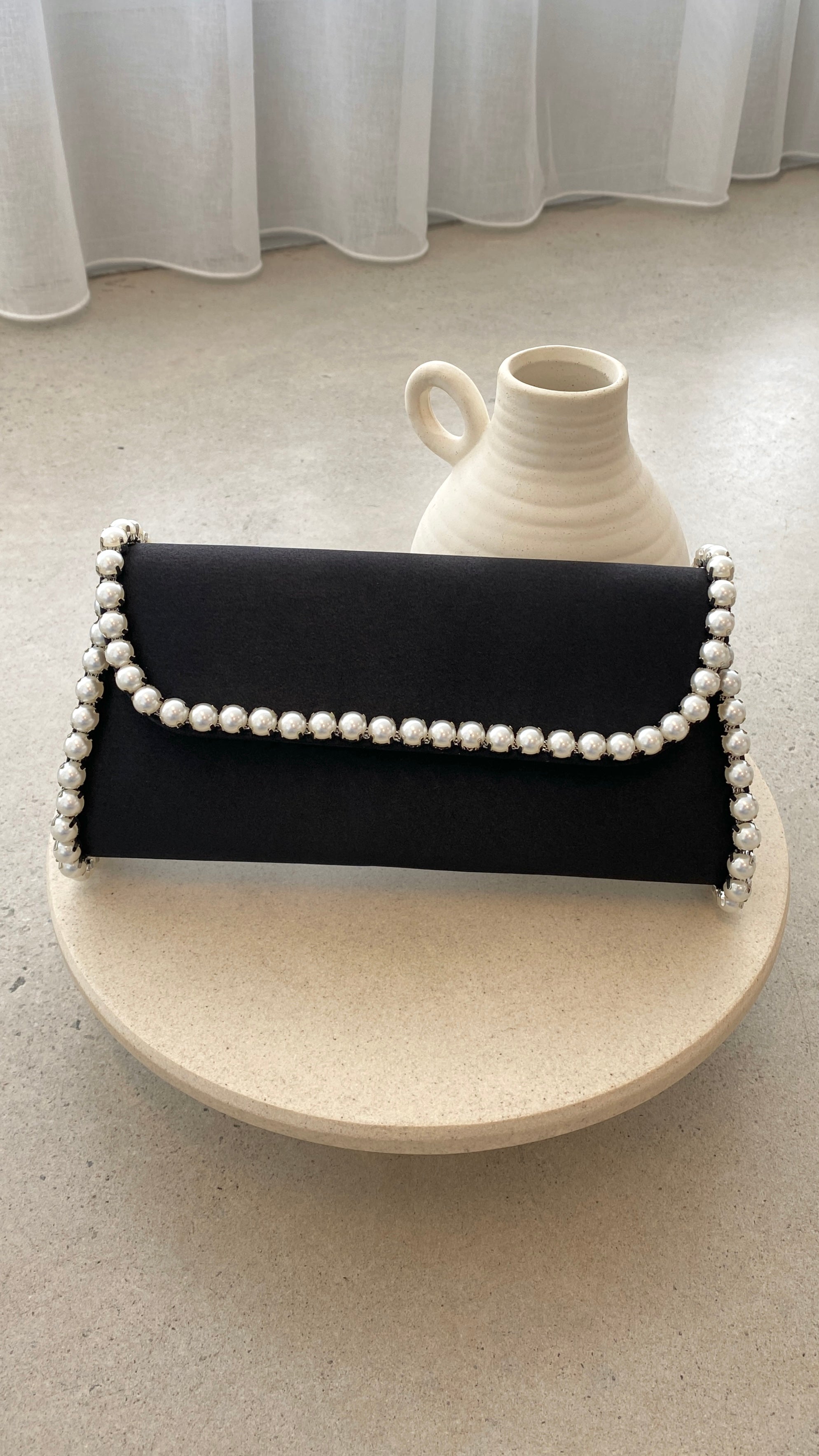 Audrey Black Leather Purse for Women - Stylish Handbag for Work, Evening & Daily Use