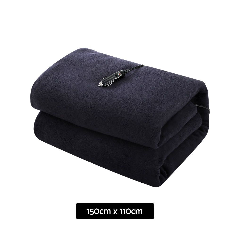 Electric Heated Blanket for Car & Truck - 12V DC Auto Warming Throw Rug - Perfect for Travel, Camping & Winter Road Trips