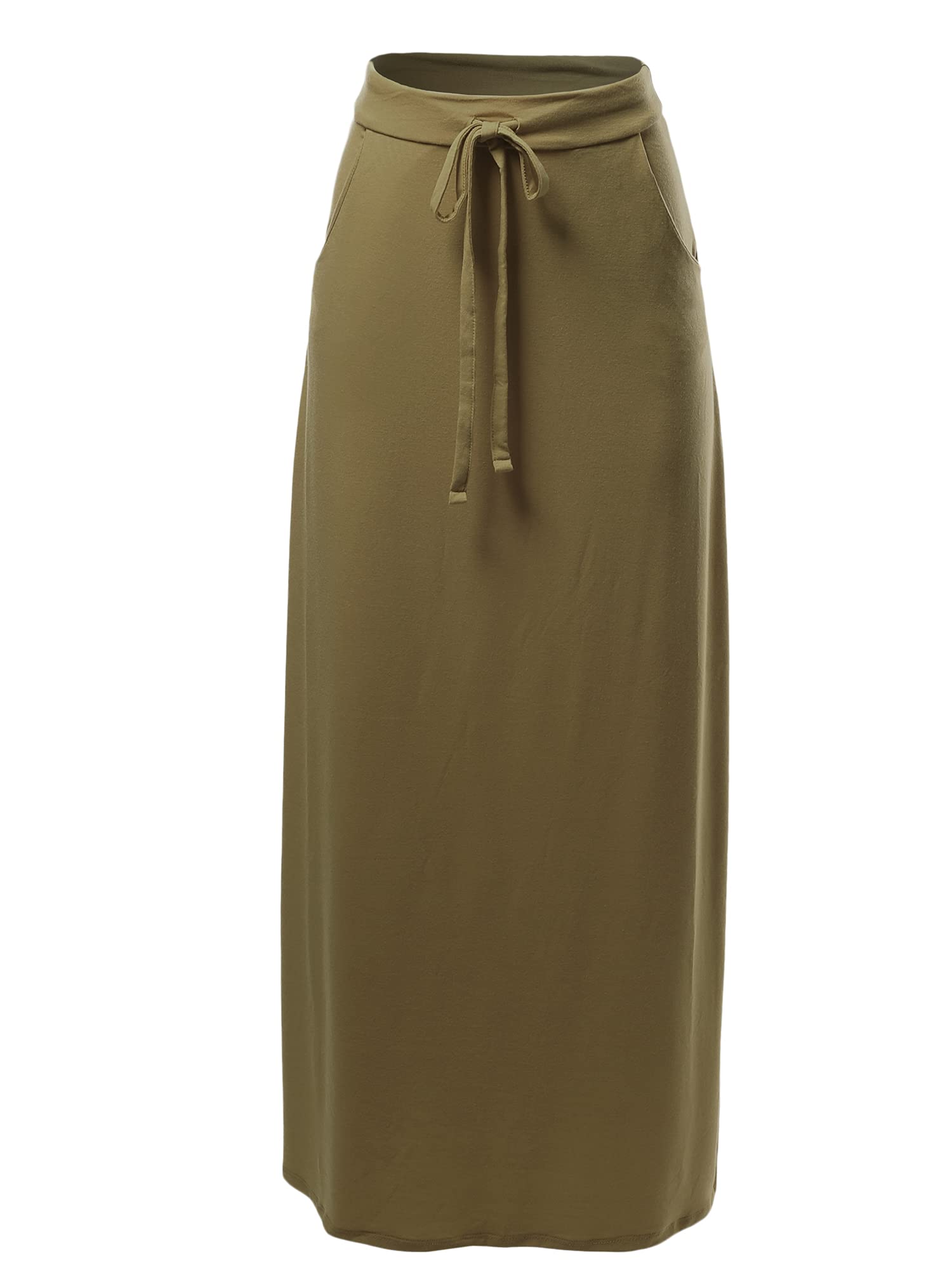 A2Y Women's Foldable High Waist Maxi Skirt - Long Flowy Floor Length Summer Skirt for Beach, Travel & Casual Wear
