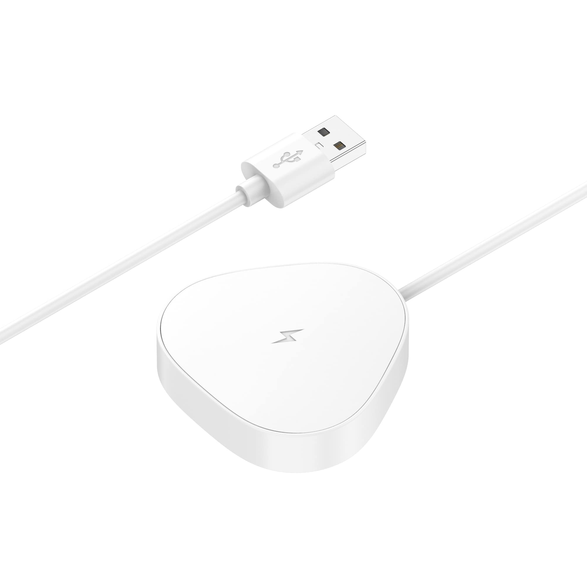 Magnetic Charging Dock for Sonos Roam Speaker - Fast USB Portable Charger with 1.5m Cable - White Wireless Charging Station Base - Perfect for Home, Office & Travel Use