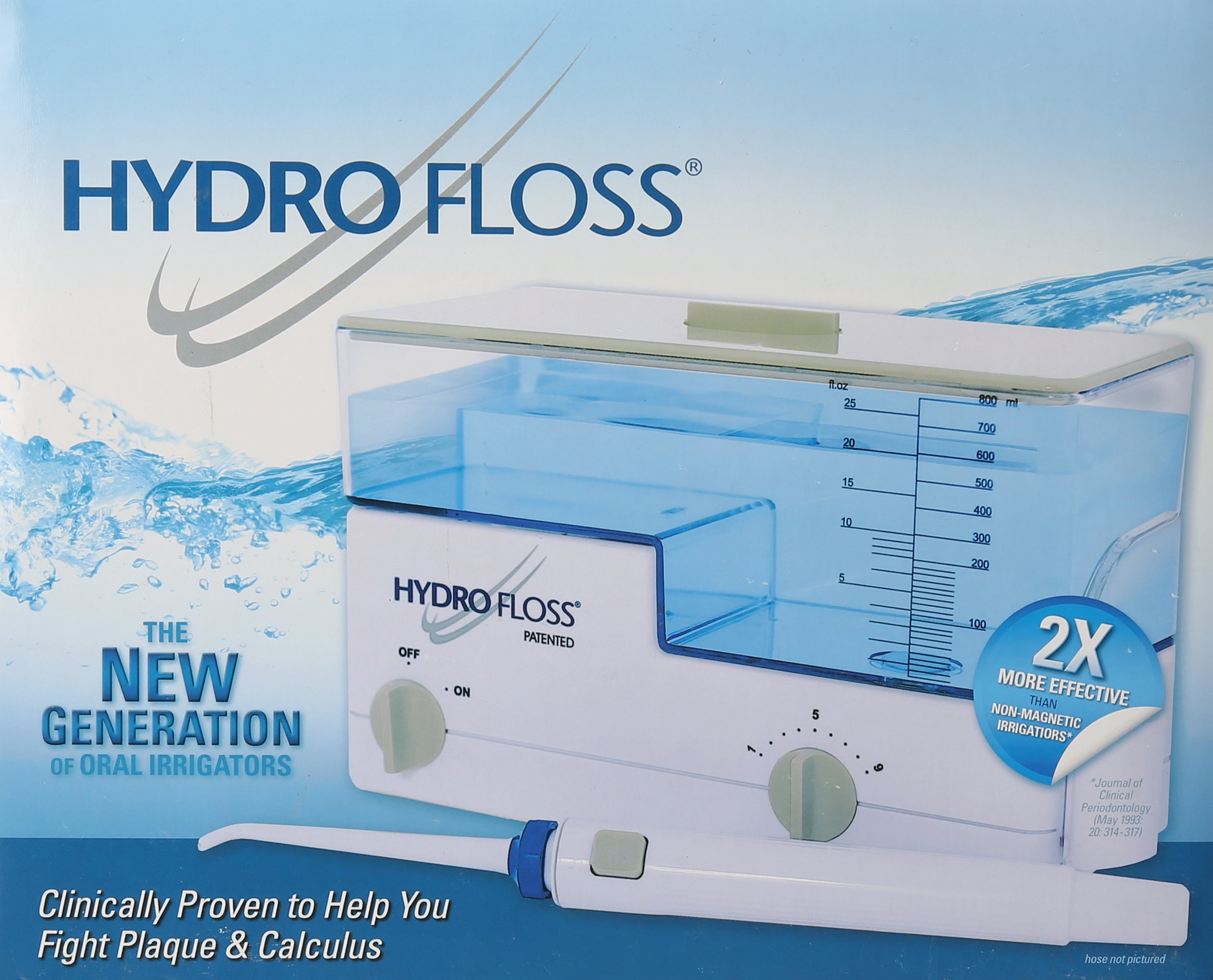 Hydro Floss New Generation Oral Irrigator - Water Flosser for Teeth Cleaning with 4 Free Pocket Pals & Toothbrush | Perfect for Travel, Home Dental Care & Braces Users