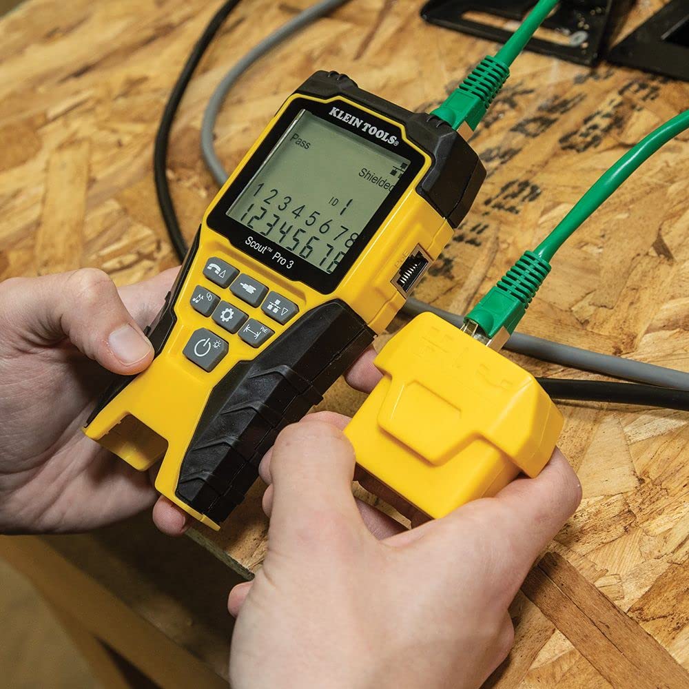 Klein Tools VDV501-852 Cable Tester & VDV500-820 Cable Tracer with Probe Tone Pro Kit - Network Cable Tester for Telephone, Internet, Video, Data & Communication Cables - Perfect for IT Technicians, Network Installations & Home Office Setup