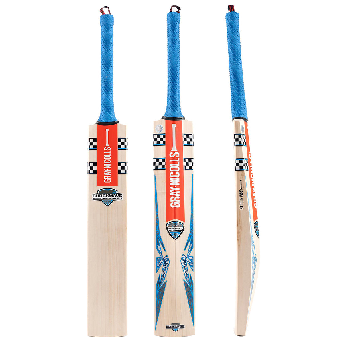 Gray Nicolls Shockwave Gen 2.2 5 Star Lite Cricket Bat - Premium English Willow for Professional Players - Perfect for T20, ODI & Club Cricket Matches