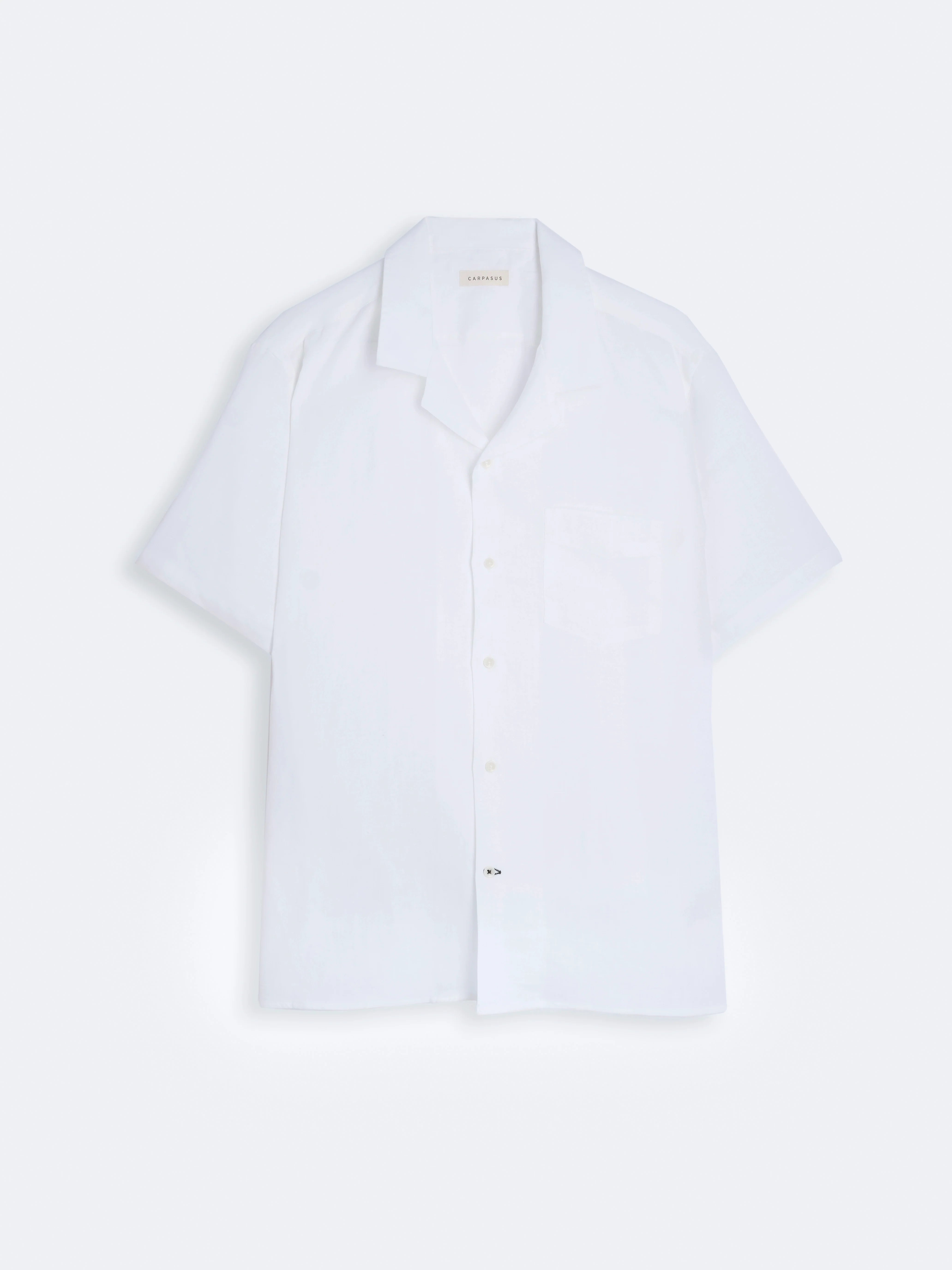 Premium Linen Short Sleeve Shirt for Men - Breathable Summer Casual Wear - Maloja White - Perfect for Beach, Travel & Outdoor Activities