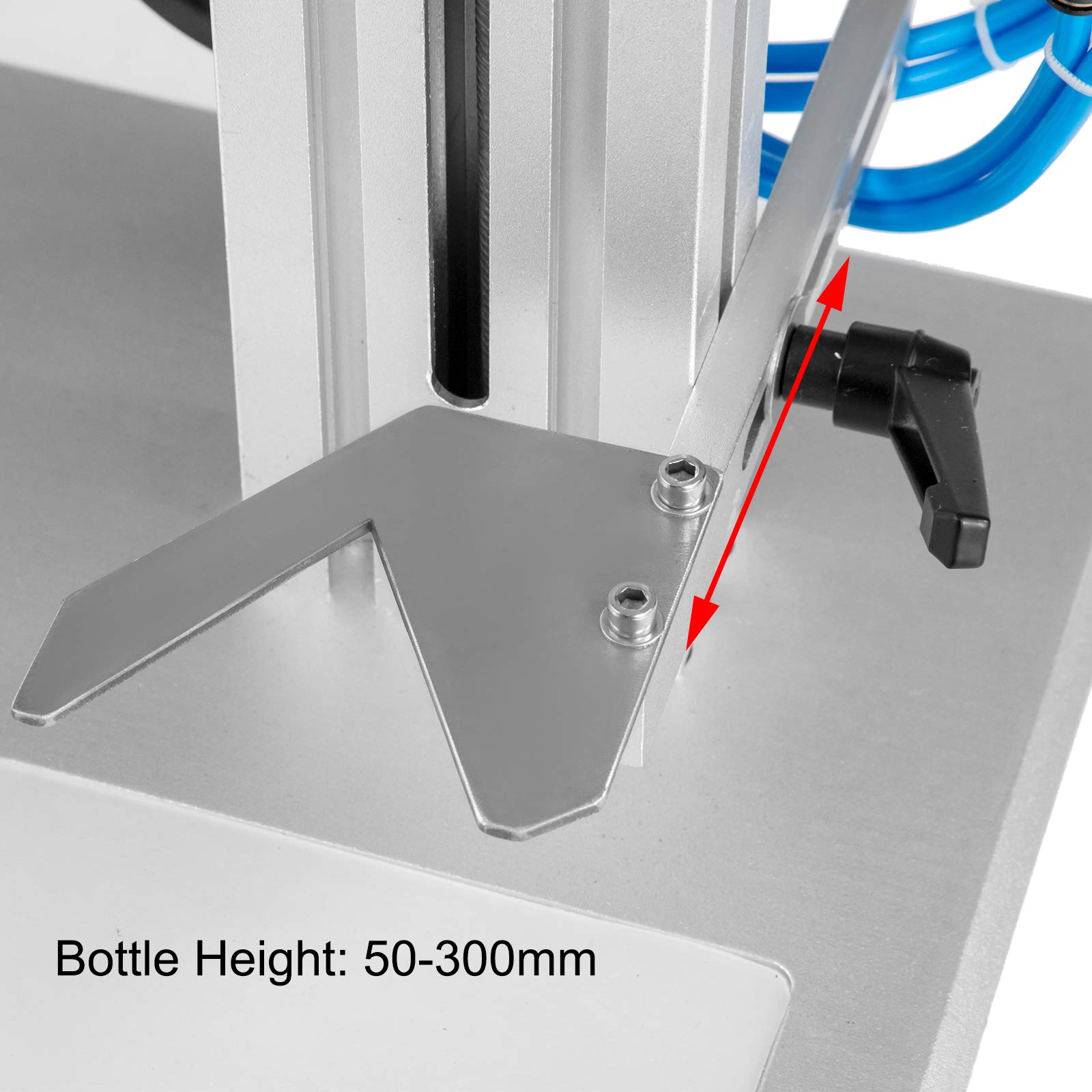BestEquip Automatic Screw Capping Machine 16-55mm Adjustable Capping Diameter for Round Bottles | Electric & Pneumatic Desktop Bottle Capper for 50-300mm Height | Perfect for Beverage, Cosmetic & Pharmaceutical Packaging Production Line