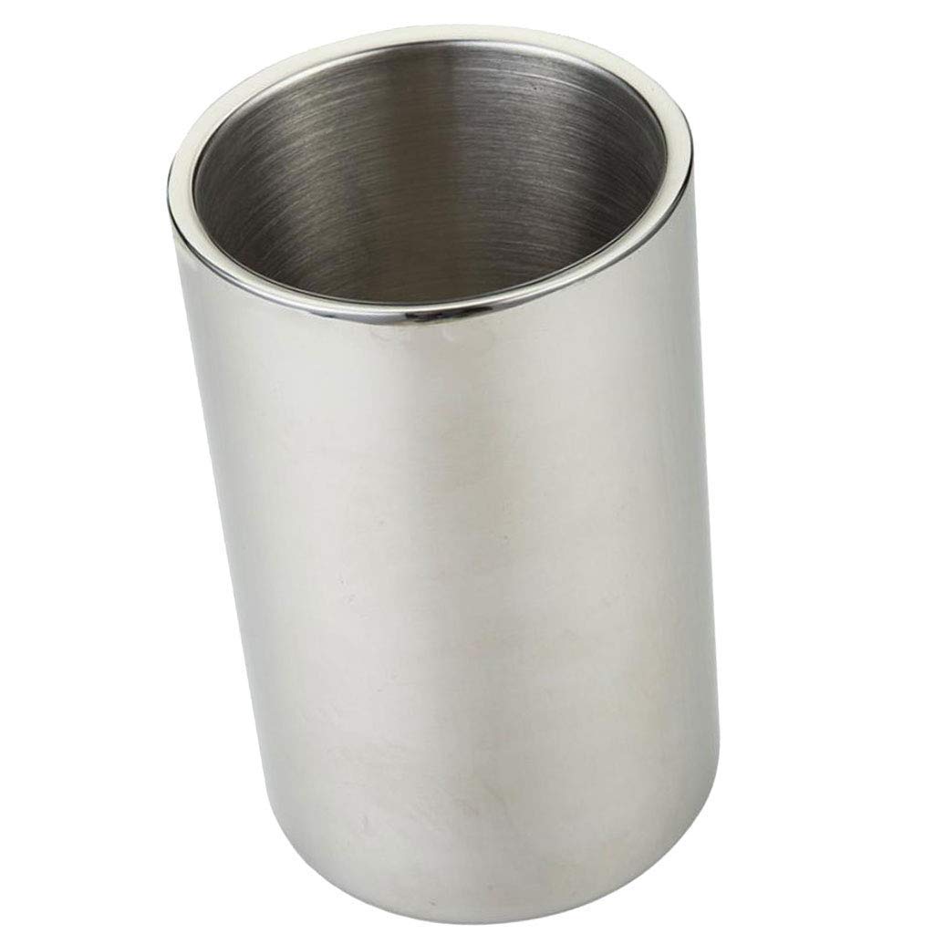 Premium Stainless Steel Ice Bucket with Lid & Tong - Double Wall Insulated for Champagne, Wine & Cocktails - Perfect for Home Bars, Parties, Weddings & Outdoor Entertaining