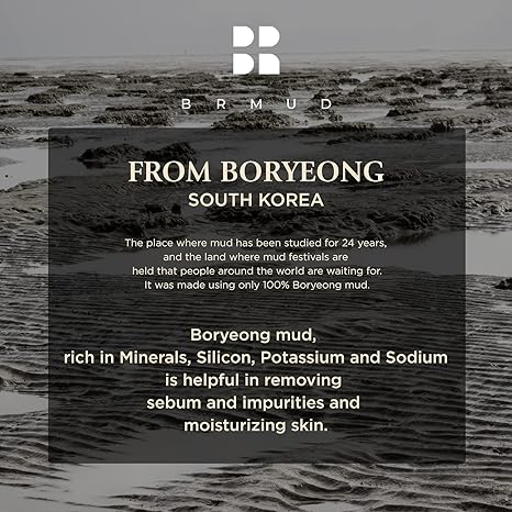 BRMUD Detoxifying & Hydrating Recovery Mud Mask 110ml - Deep Cleansing & Pore Minimizing for Glowing Skin - Perfect for Spa Nights & Self-Care Routines