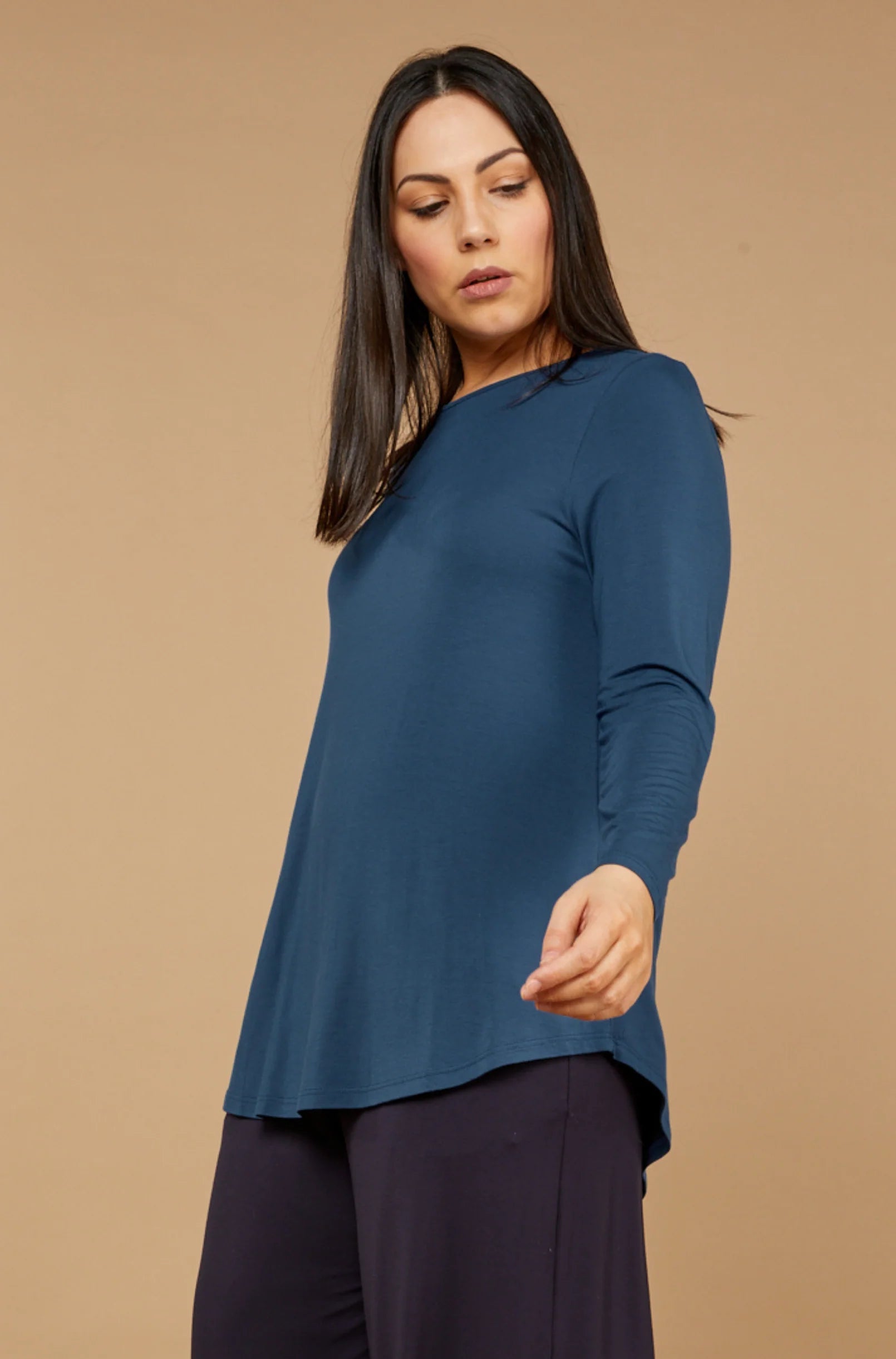 Tani Cara Women's Long Sleeve T-Shirt - Soft Cotton Casual Top for Everyday Wear | Perfect for Work, Travel & Layering