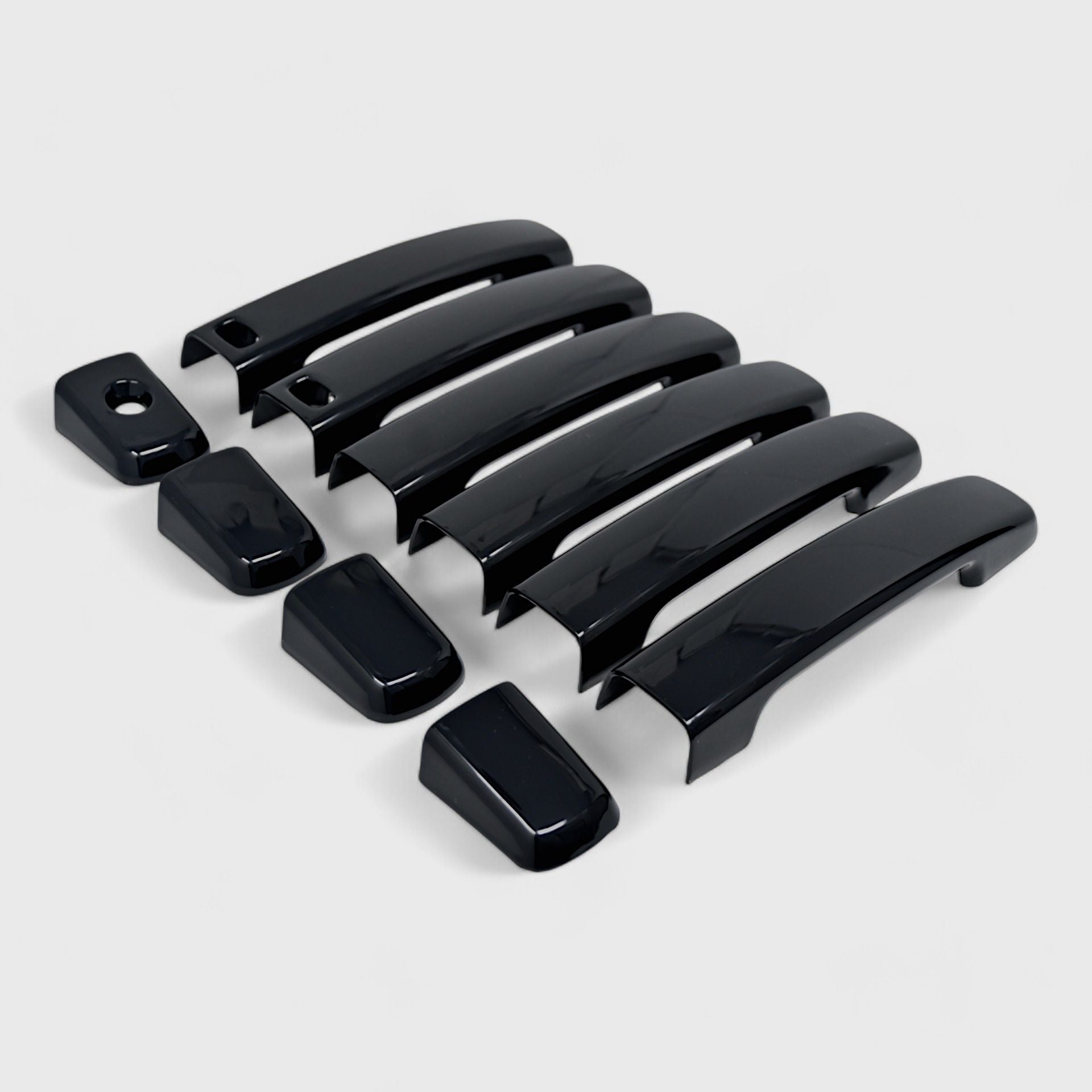 Gloss Black Chrome Delete Door Handle Cover for Cars - Compatible with Smart Key (Model DH6330BLK) | Upgrade Your Vehicle's Exterior Style for a Sleek, Modern Look