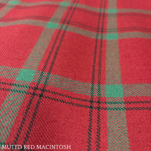 Authentic Muted Red MacIntosh Kilts for Men - Traditional Scottish Tartan Skirt for Highland Dance, Cosplay & Weddings