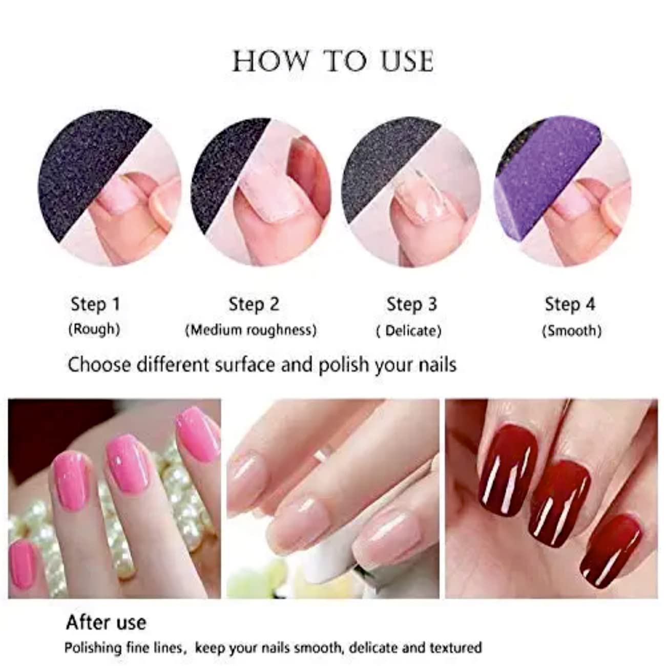 ZAUKY Professional Stainless Steel Nail File - Double Sided Nail Shaper & Buffer for Manicures, Pedicures & Nail Care (Pack of 1) - Perfect for Home, Salon, Travel & Gifts
