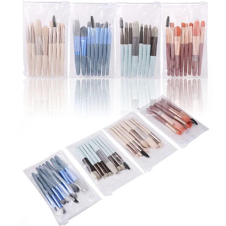 DD Retails Portable Synthetic Makeup Brush Set - 8 Piece Foundation & Eyeshadow Brush Kit for Women | Perfect for Travel, Home & Professional Makeup Application
