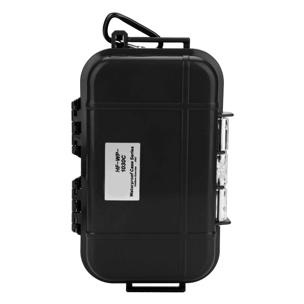 Waterproof Storage Case - Shockproof & Airtight Outdoor Survival Container for Camping, Hiking, Boating (Black) | Durable Carry Box for Electronics, First Aid Kits & Emergency Supplies