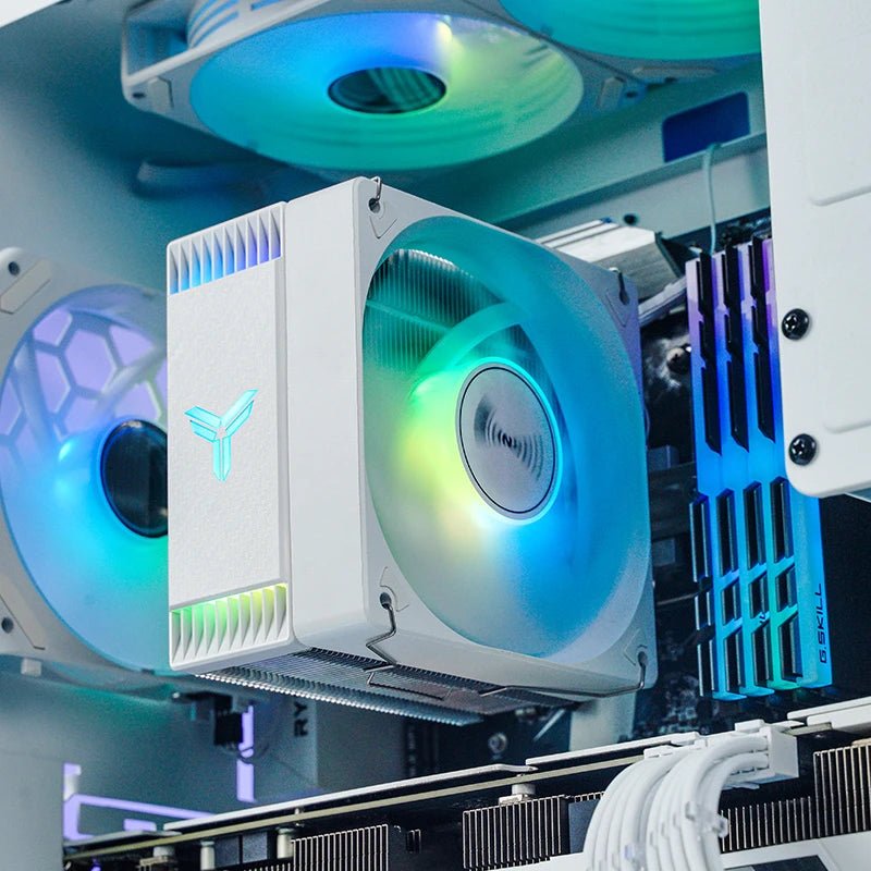 Jonsbo CR 1000 EVO ARGB LED CPU Cooler - White | High Performance PC Cooling Fan for Gaming & Workstation PCs | Perfect for Overclocking & Silent Operation