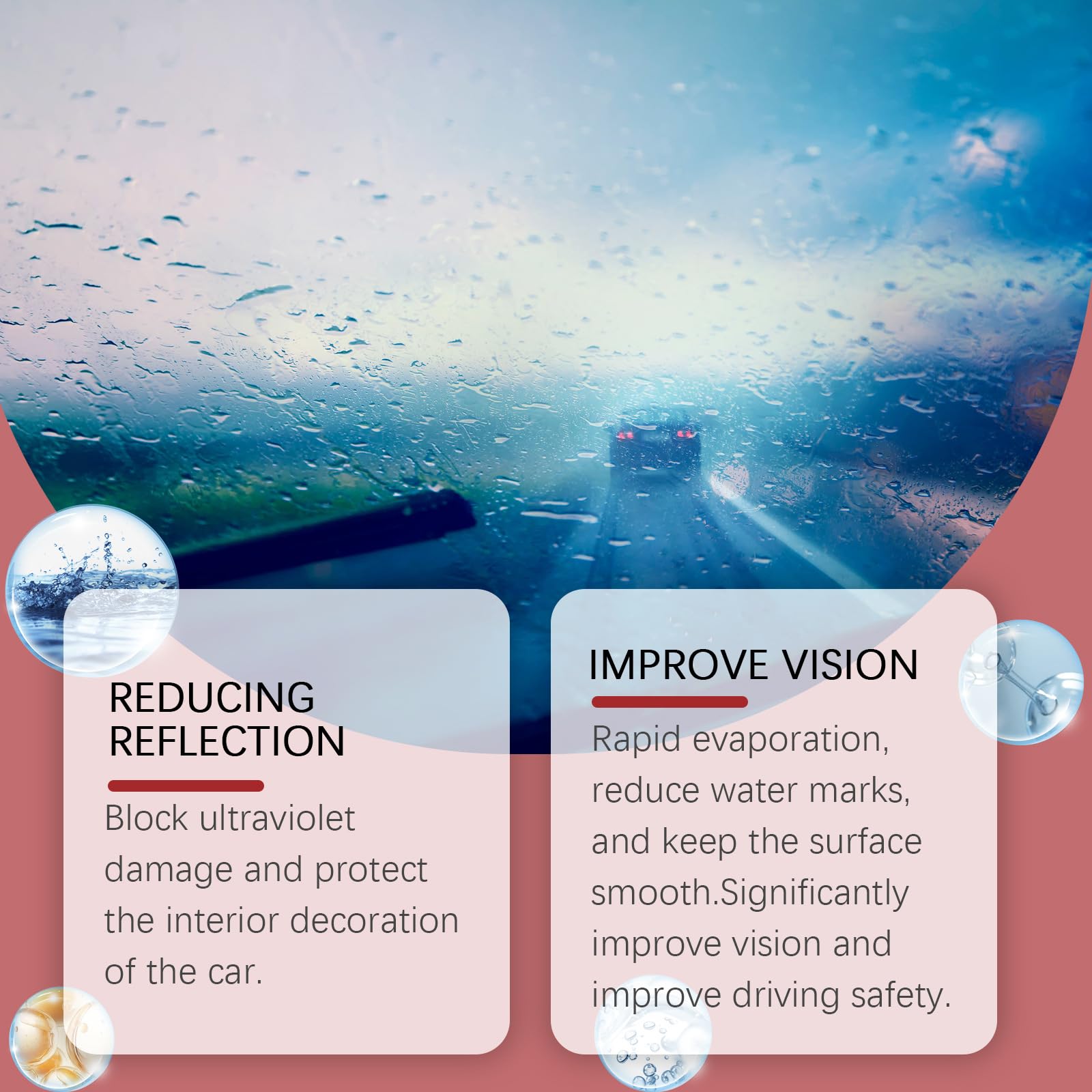 Jetdryshop Glass Cleaner Kit - 2 Pack Windshield Cleaner & Scratch Remover (120ml Each) | Car Glass Cleaning Board for Windshield, Mirrors & Windows | Perfect for Auto Detailing & Home Use