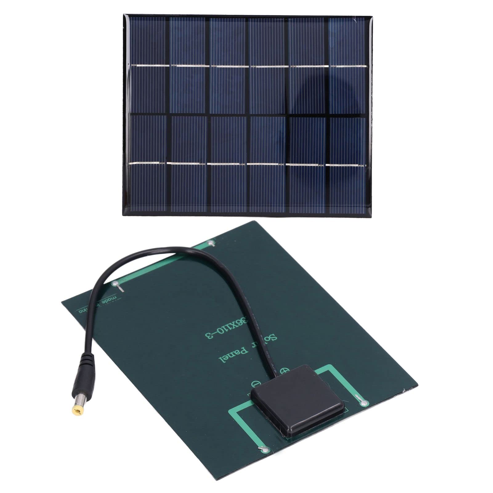 Jeanoko 2W Solar Panel - High Efficiency Polysilicon Portable Solar Charger for Outdoor Camping, Emergency Power, Garden Lights & Home Lighting Solutions