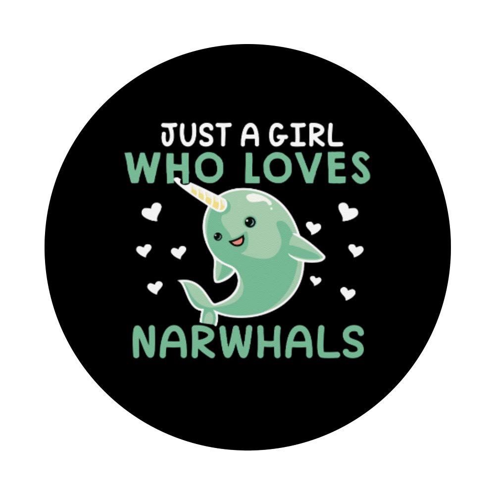 Narwhal PopSockets Phone Grip and Stand - Expandable Holder for iPhone, Samsung, Tablets - Perfect Gift for Unicorn Lovers, Office, Travel, and Daily Use