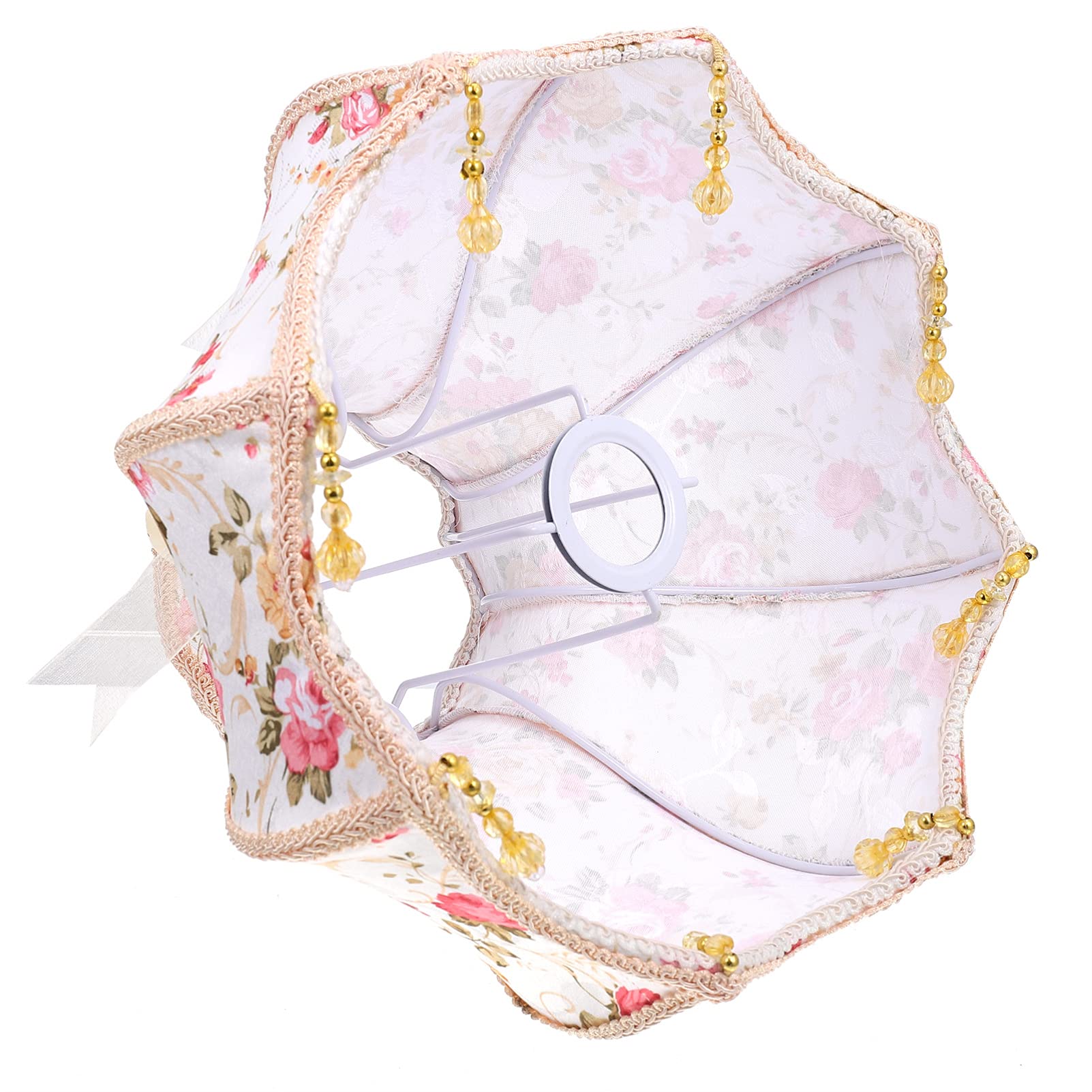 Vintage European Style Lace Barrel Lampshade - Elegant Pendant Light Fixture for Bedroom, Living Room & Dining Room Lighting Decor