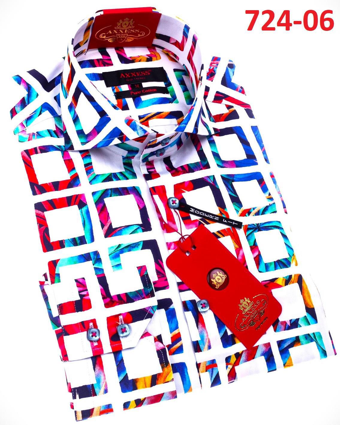 Axxess Modern Fit Shirt 724 06 - Premium Comfort Stretch Dress Shirt for Men | Business Casual & Office Wear | Perfect for Work, Meetings & Formal Events