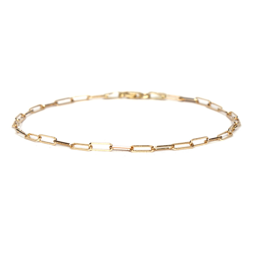 Elegant Small Elongated Oval Link Chain Bracelet for Women - Perfect for Everyday Wear, Parties & Special Occasions