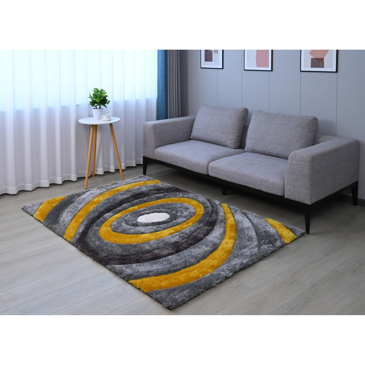 Premium 3D Shaggy Hand Tufted Area Rug - Soft Fluffy Non-Slip Living Room Carpet for Bedroom, Nursery & Home Decor - Cozy & Stylish Floor Mat for Comfortable Relaxation