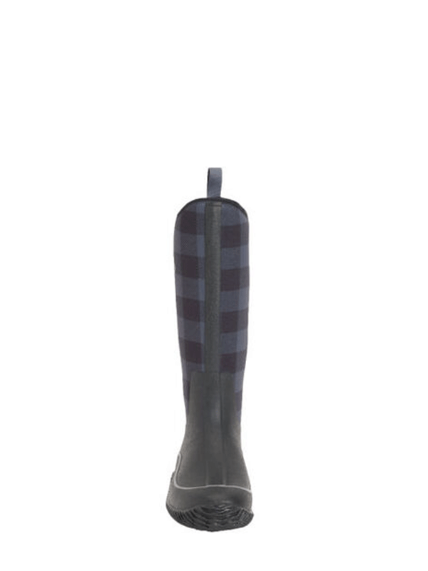 Muck Boot Women's Hale Boot - Waterproof, Insulated, Slip-Resistant for Outdoor Work, Hiking & Farming - Black/Grey Plaid Design