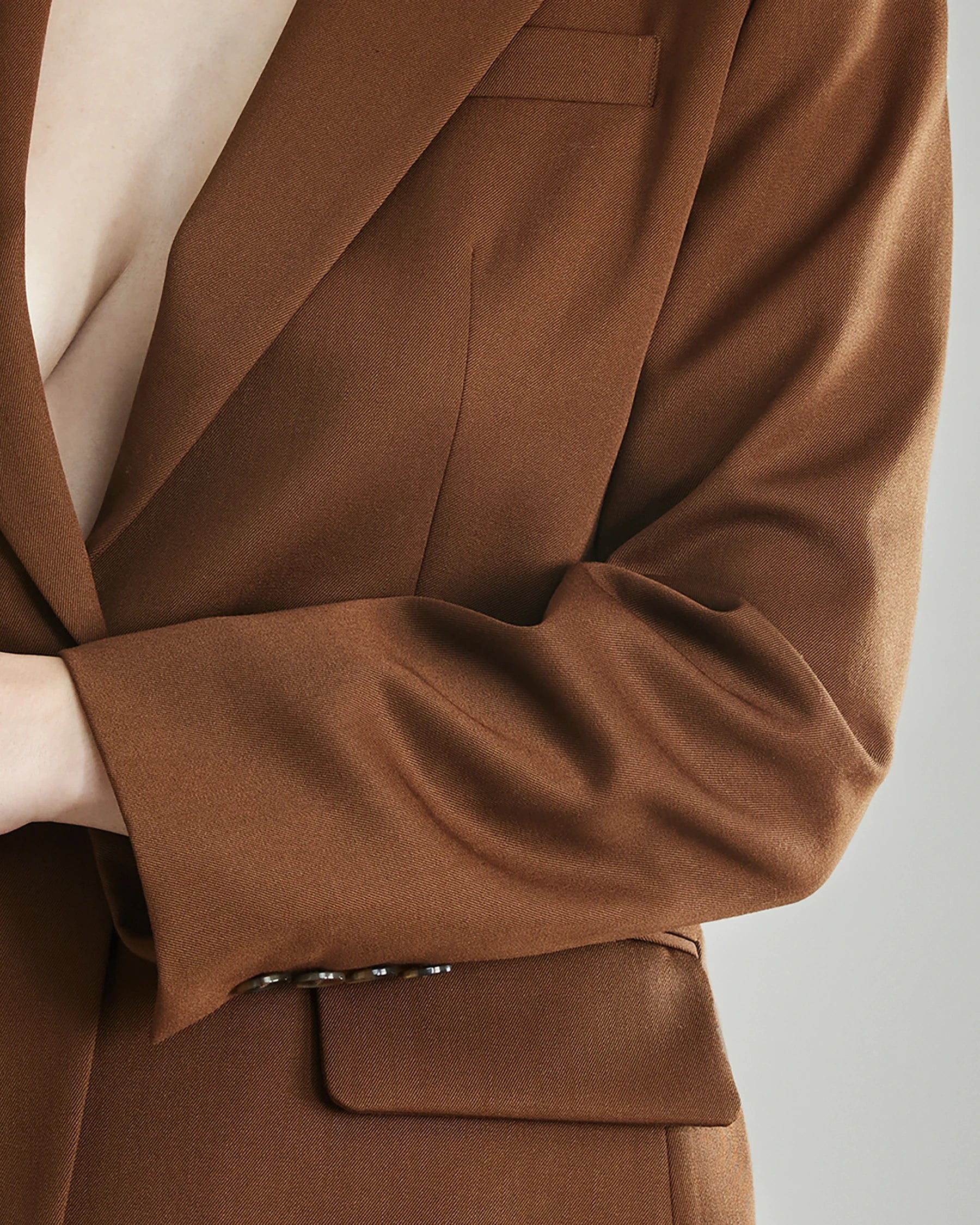 Women's Wool Blazer with Single Button - Elegant Office Wear & Business Casual Jacket for Professional Women | Perfect for Work, Meetings & Formal Events