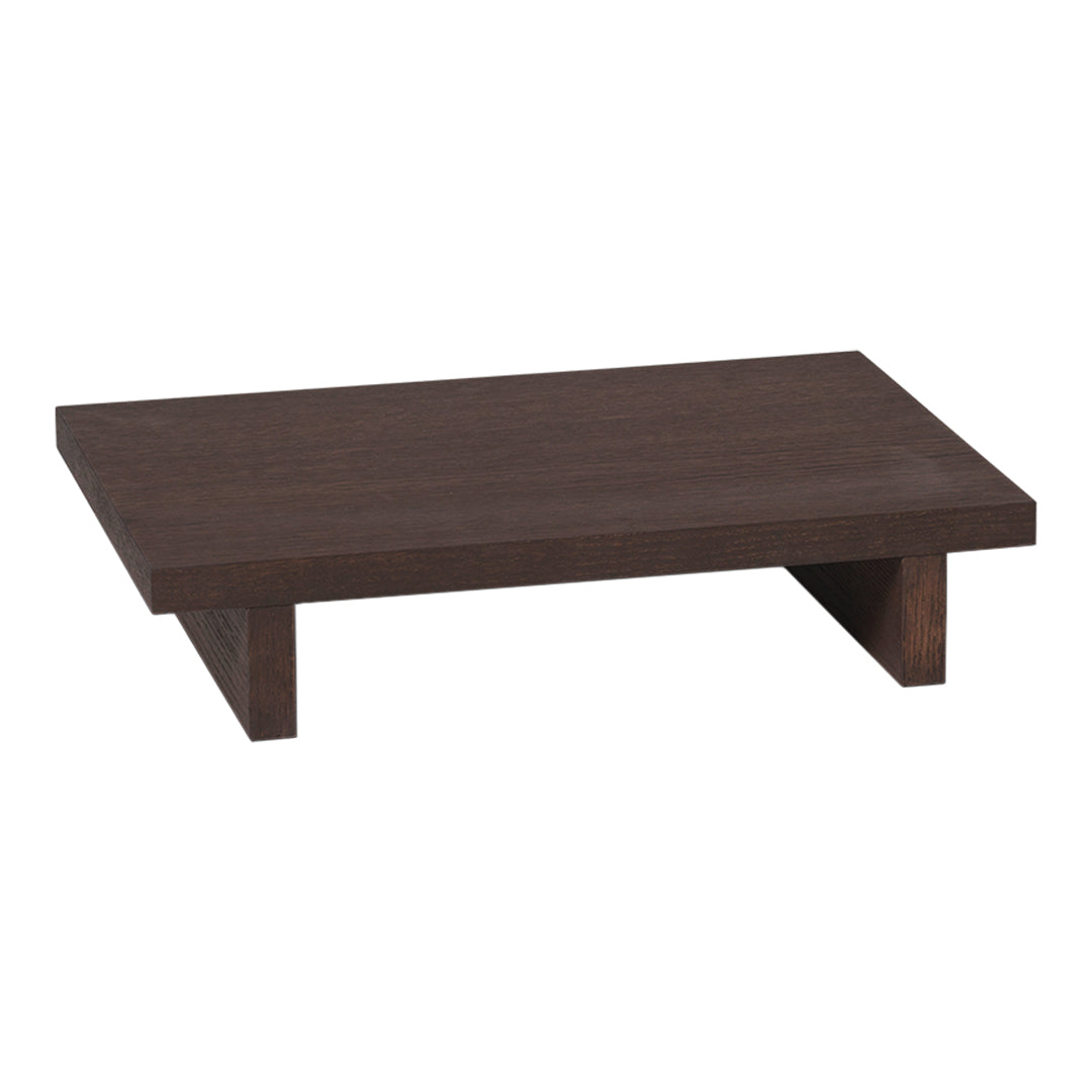 Ferm Living Kona Side Table - Modern Scandinavian End Table with Wooden Top for Living Room, Bedroom & Office Decor