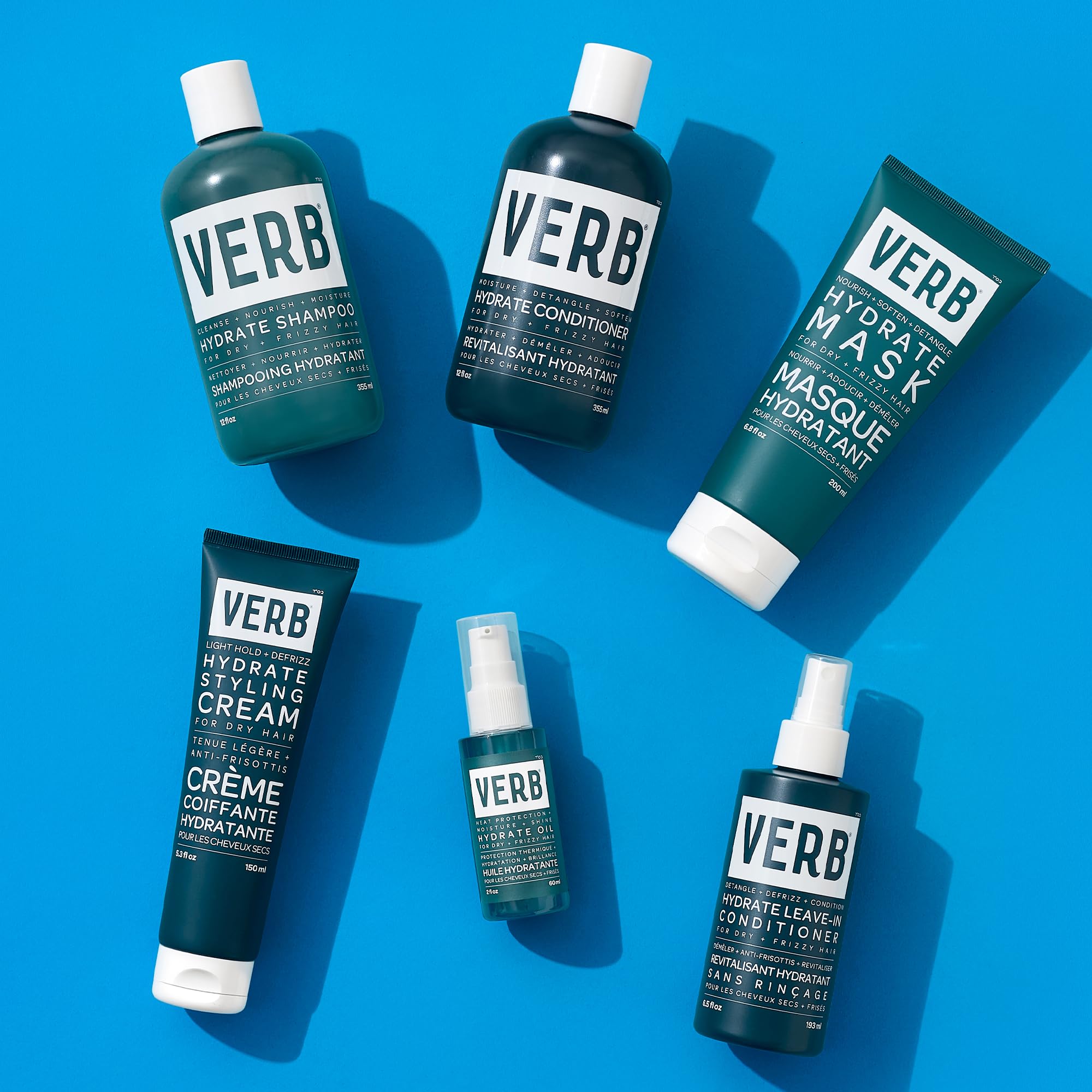 VERB Hydrate Oil - Hydrating Hair & Scalp Treatment for Dry, Damaged Hair - Perfect for Daily Use & Post-Workout Care