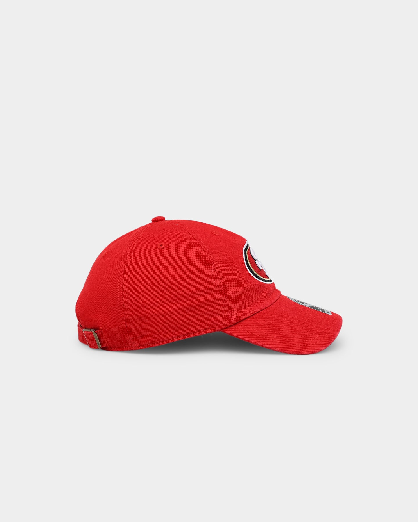 47 Brand Kids' San Francisco 49ers 47 Clean Up Strapback Cap - Adjustable Red Baseball Hat for Boys & Girls - Perfect for Football Games, School, and Outdoor Activities