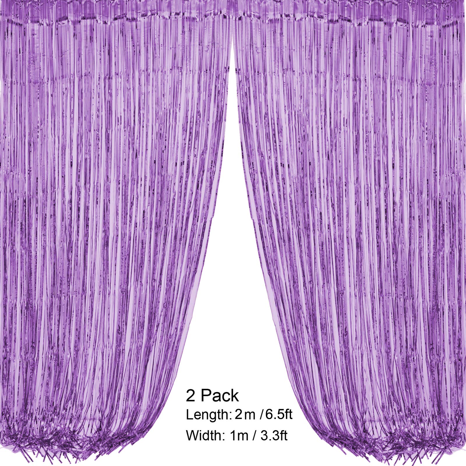 Purple Birthday Party Decorations Set - Happy Birthday Banner, Curtains, Paper Pompoms, Fans Garland & Confetti Balloons for Boys, Girls, Men & Women | Perfect for Indoor/Outdoor Birthday Celebrations, Baby Showers & Anniversary Parties