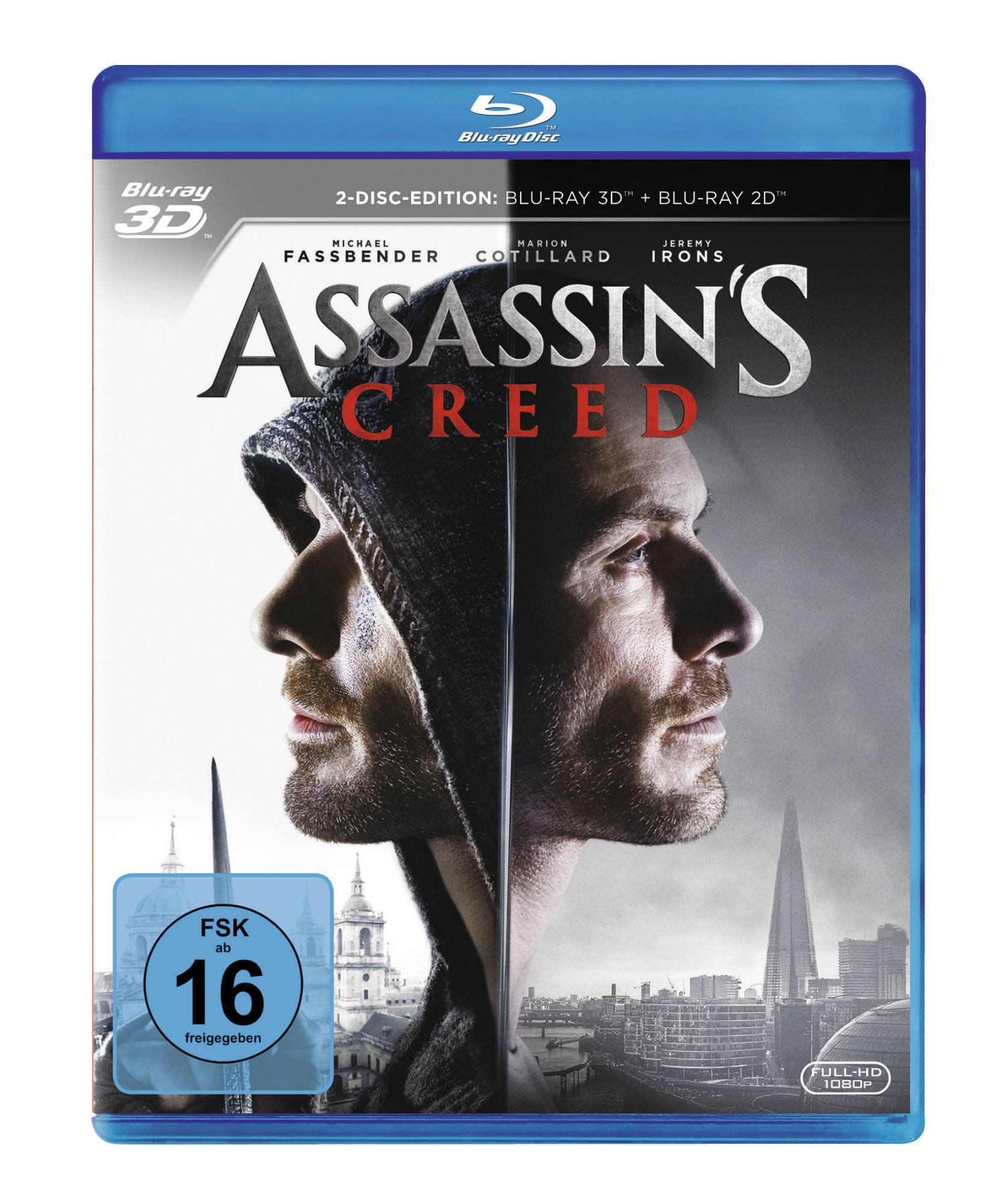 Assassin's Creed (2016) Blu-Ray 3D & 2D Edition - Region B Import from Germany | Action Adventure Movie for Home Theater & Gaming Fans