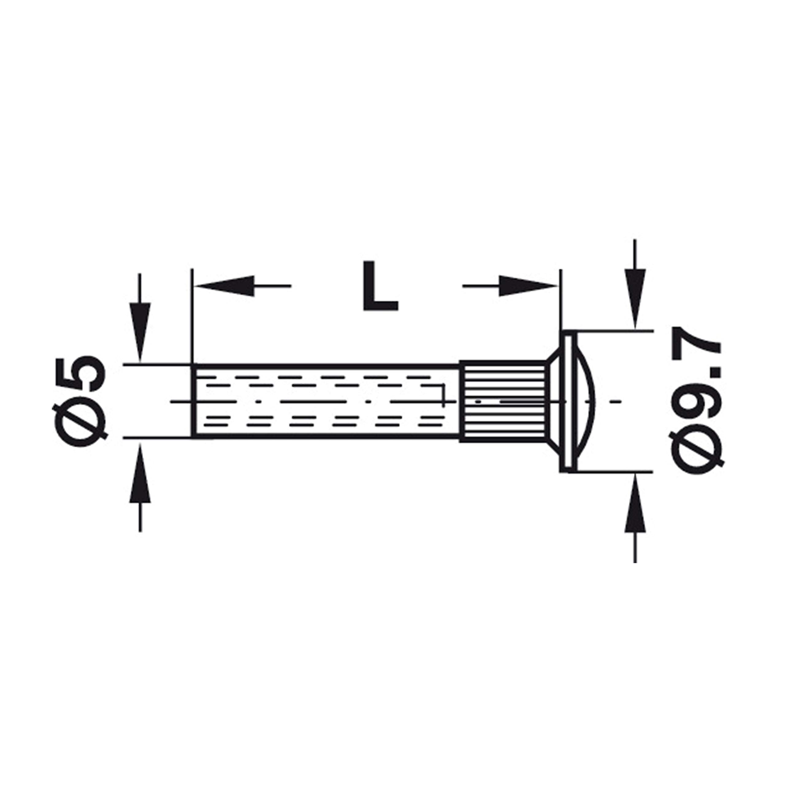 500 Pack M4 Furniture Screws - 27mm (1-1/16