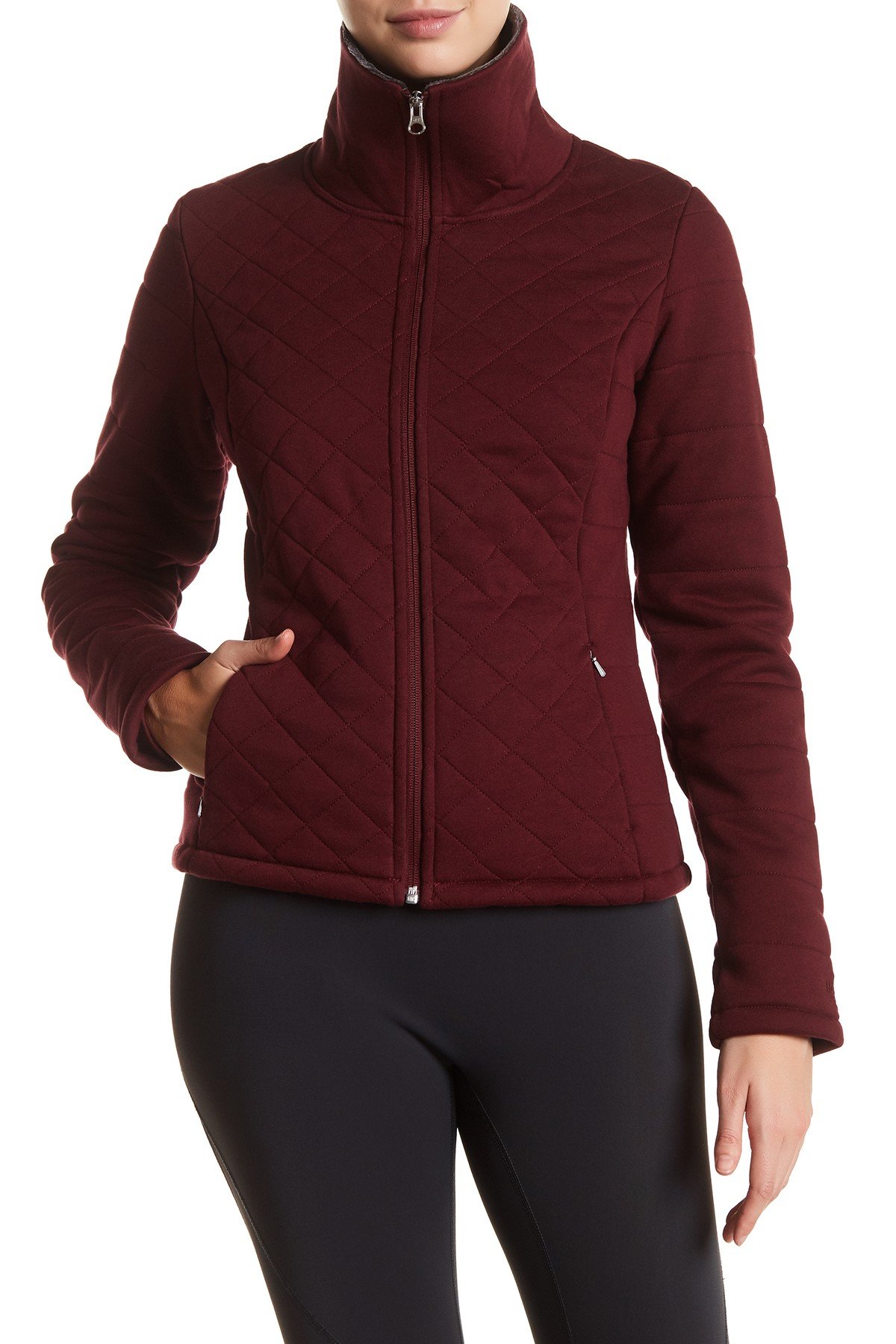 The North Face Women's Caroluna Crop Jacket - Deep Garnet Red XL | Water-Resistant Lightweight Hiking Jacket for Outdoor Adventures & Travel
