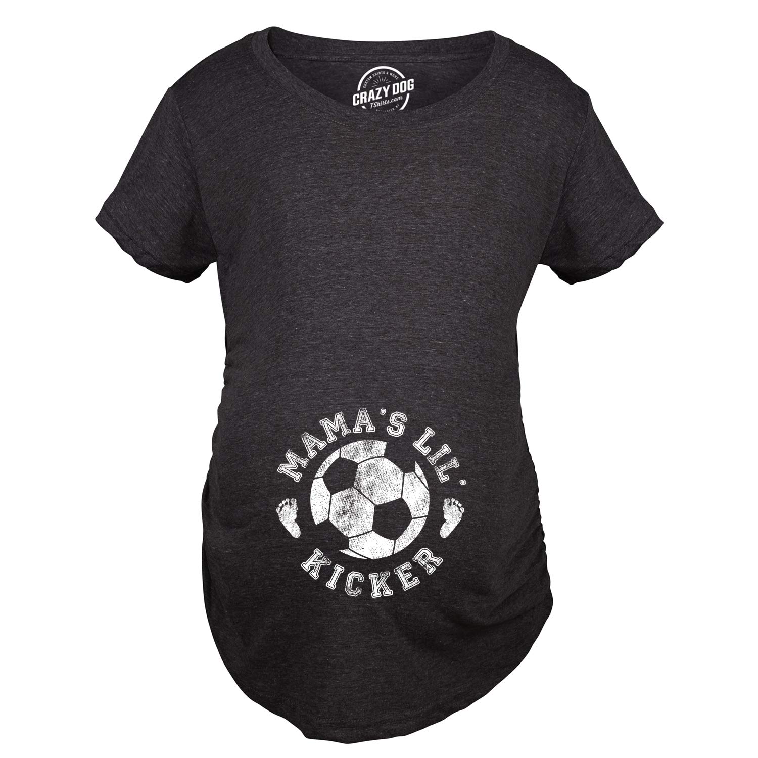 Cute Maternity Soccer T-Shirt - Mama's Little Kicker Pregnancy Tee for Soccer Moms | Perfect for Baby Showers, Pregnancy Announcements & Soccer Games