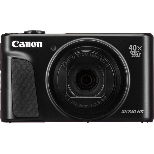 Canon PowerShot SX740 HS 20.3MP Digital Camera with 40x Optical Zoom, 4K Video & Wi-Fi (Black) - Perfect for Travel, Vlogging & Wildlife Photography