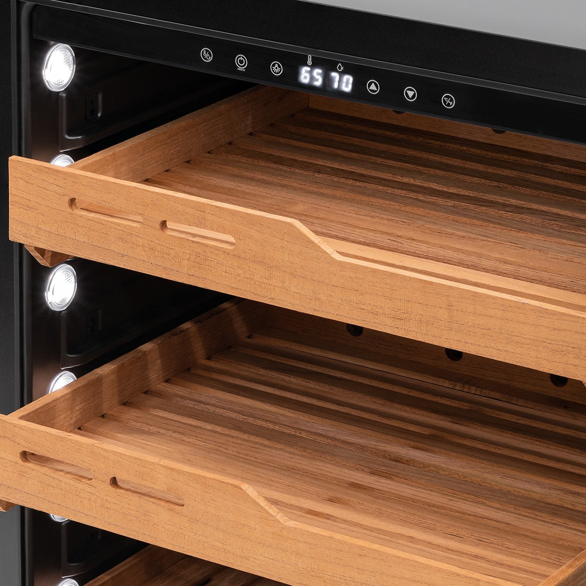 Newair® 1500-Count Electric Cigar Humidor Cabinet - Freestanding or Built-In Wine Cooler Conversion - Perfect for Cigar Aficionados & Home Bars