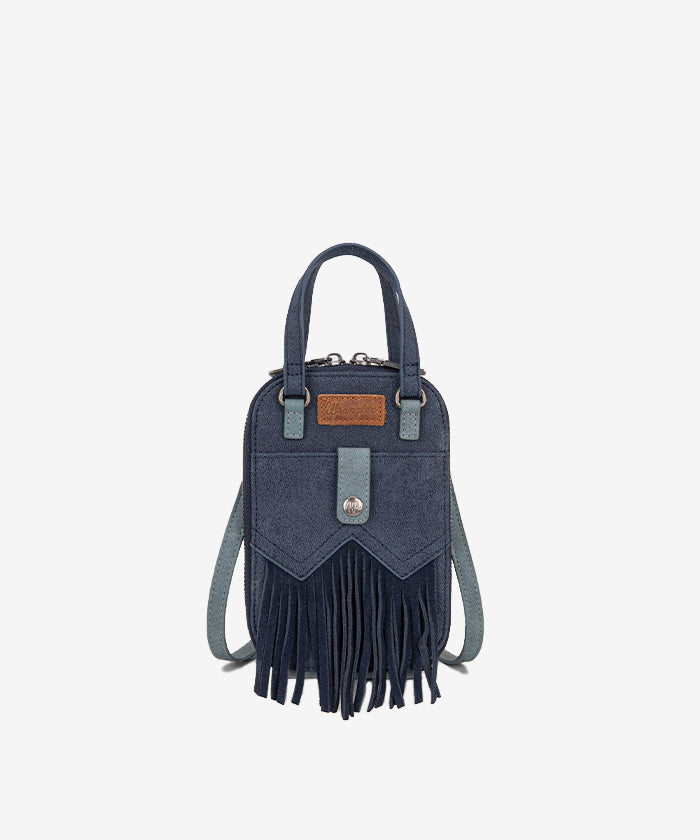 Wrangler Fringe Western Mini Crossbody Bag for Women - Stylish Cowgirl Purse with Adjustable Strap - Perfect for Concerts, Rodeos & Country Music Festivals