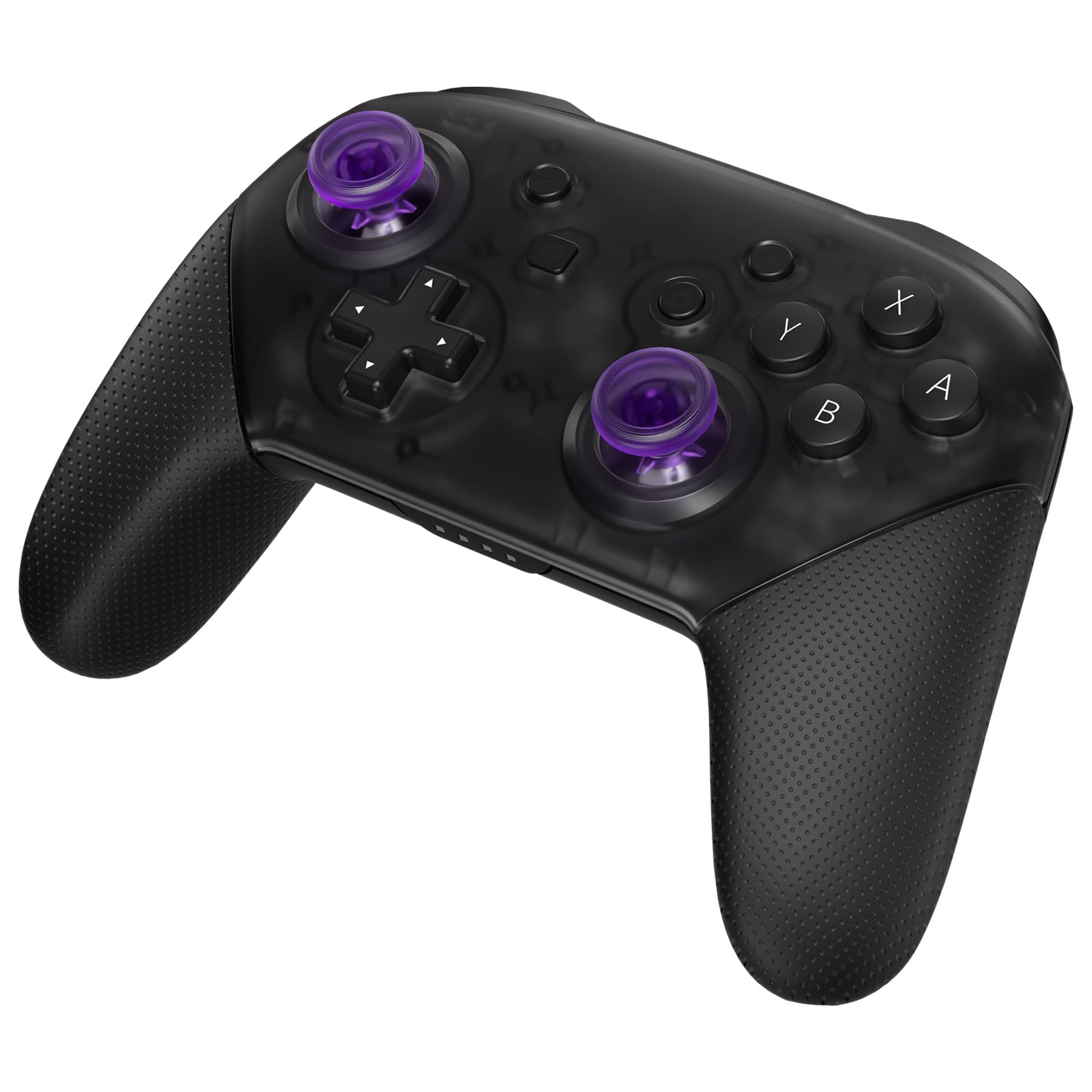eXtremeRate Replacement 3D Analog Joystick for Nintendo Switch Pro Controller - Transparent Purple Custom Thumbsticks | Compatible with Switch Pro Controller for Gaming, Streaming & Esports