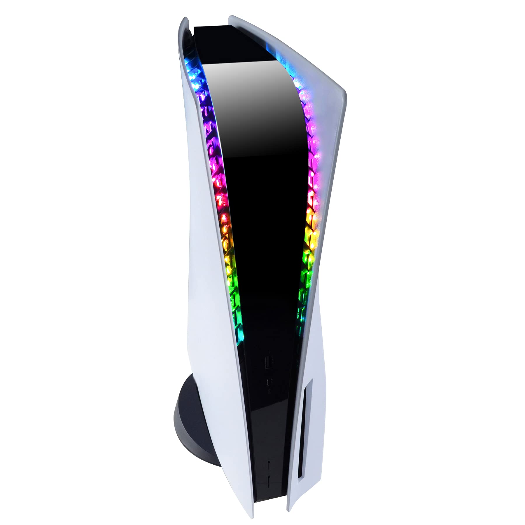 eXtremeRate PS5 LED Light Strip with Remote Control - 7 Colors & 29 Effects for PlayStation 5 Digital & Disc Edition - Gaming Room Decor & Console Customization Accessory