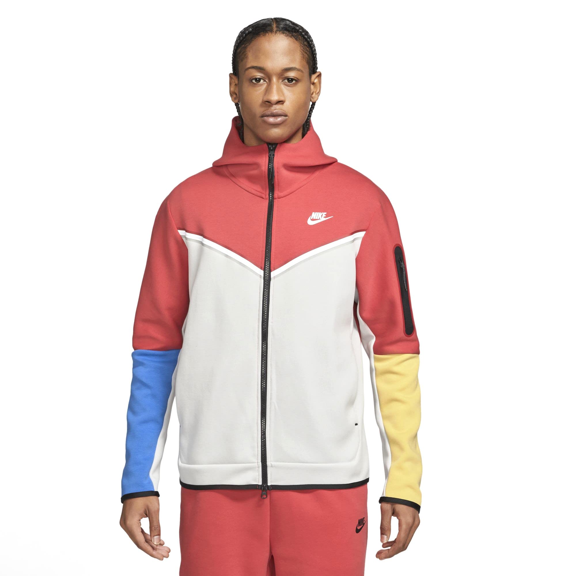 Nike Tech Fleece Full-Zip Hoodie for Men - Black Athletic Jacket with Breathable Fabric for Running, Gym & Casual Wear