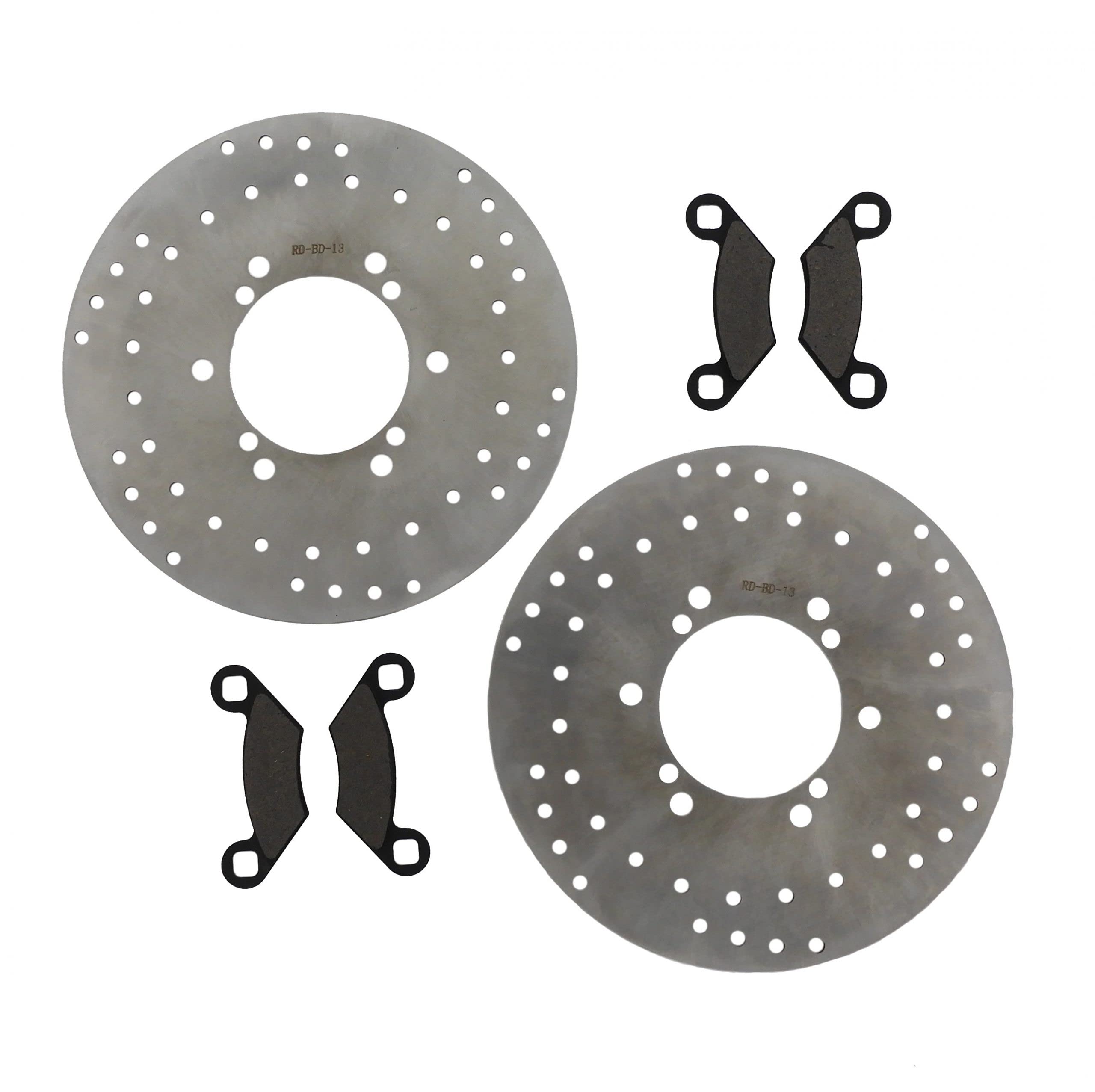 Polaris 500 Sportsman ATV Front Brake Pads & Rotors Kit - High Performance Off-Road Braking System for Trail Riding and Mud Adventures
