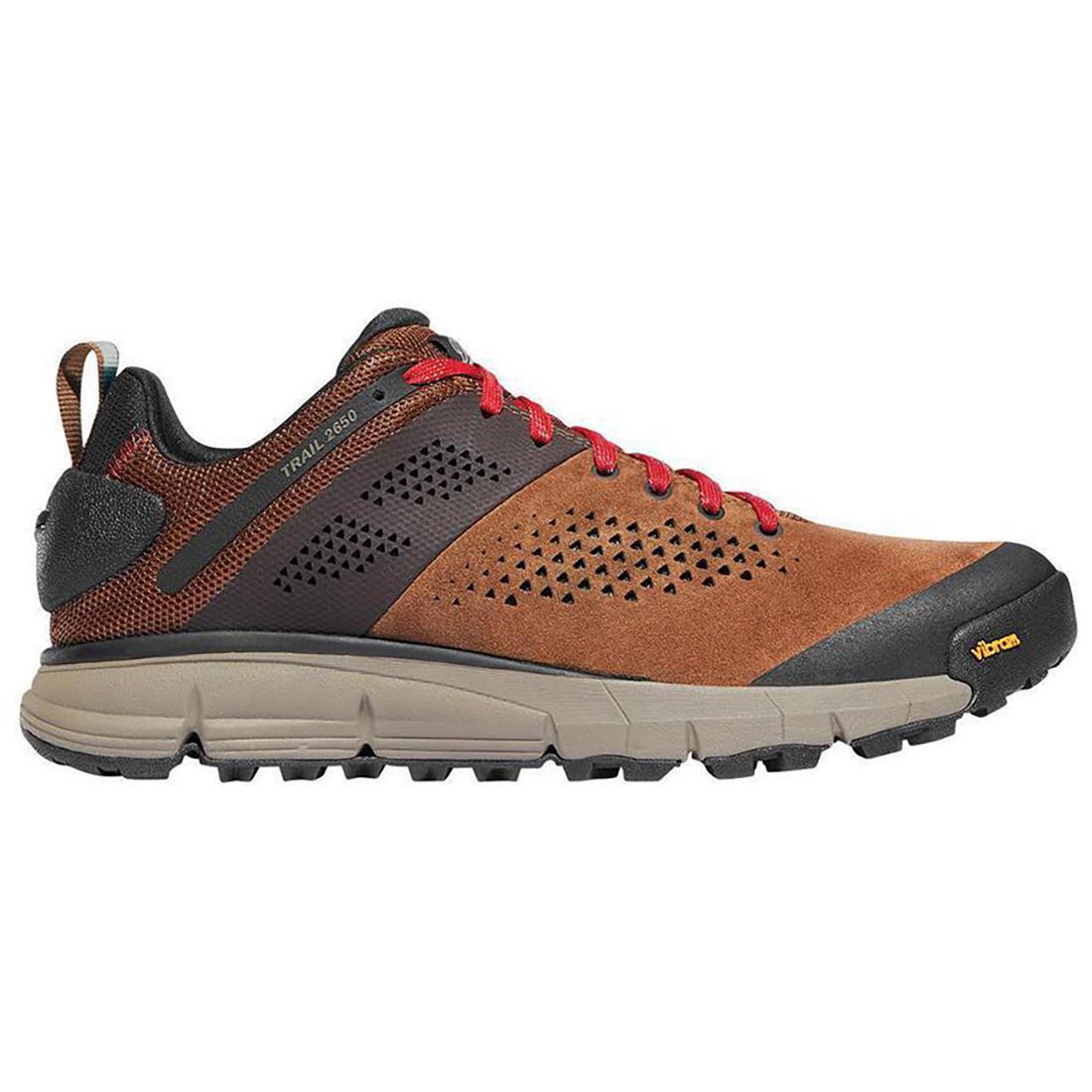 Trail 2650 Hiking Shoes for Men - Brown/Red - Lightweight & Durable for Outdoor Adventures, Trail Running & Backpacking