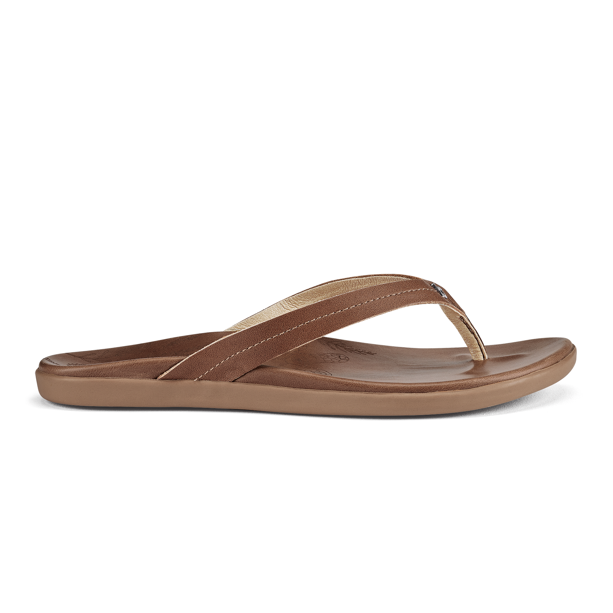 Honu Women's Leather Beach Sandals Tan - Comfortable & Stylish Flip Flops for Summer Vacation, Poolside Lounging and Casual Outings