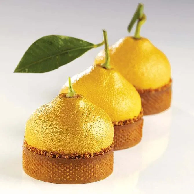Pavoflex Citron 20 Forms - Professional Pastry Molds for Cedric Grolet Style Desserts | Perfect for Lemon Tarts, Cakes & French Patisserie