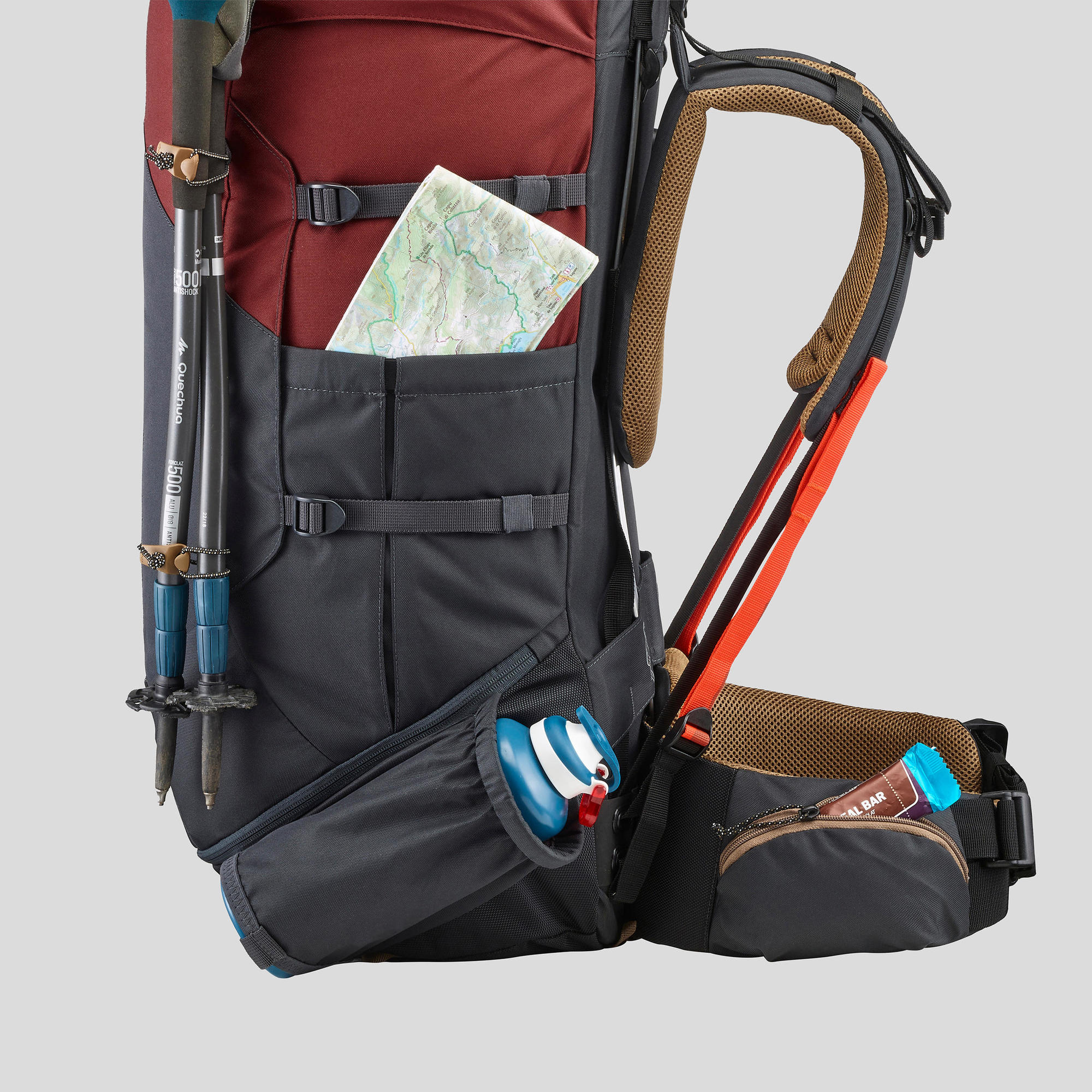Simond Men's MT100 Easyfit 70L Backpacking Pack - Lightweight Hiking Backpack for Outdoor Adventures, Camping & Travel