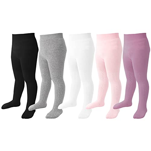 Black, White, Grey, Pink, Purple, 5 Pack